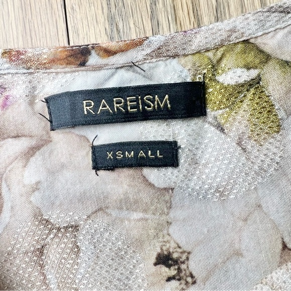 Rareism Women’s Sawyer Multi Cotton Fabric Floral Cowl Neck Top Size X-Small - Picture 8 of 11